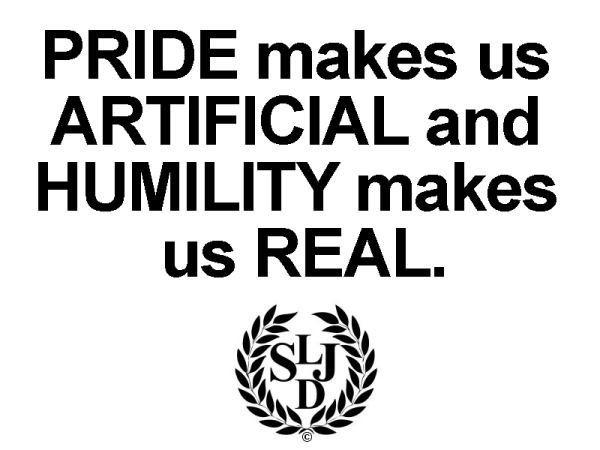 Pride make us artifical